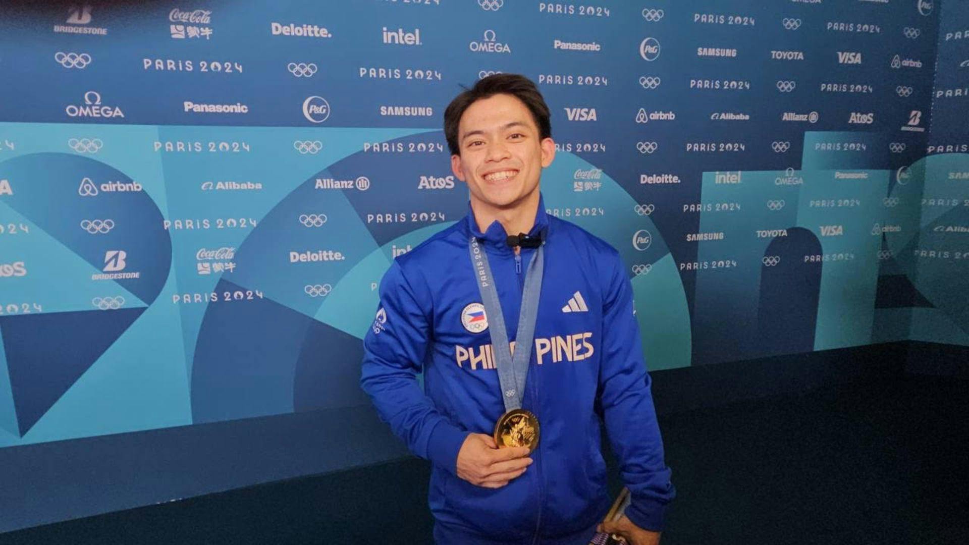 Sleep-deprived Carlos Yulo pulls off golden performance in Paris 2024 vault